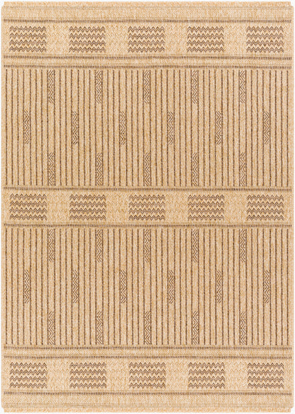 Alfombra decorativa para interior y exterior Mirage MGE-2309 de 2' x 3', tejida a máquina