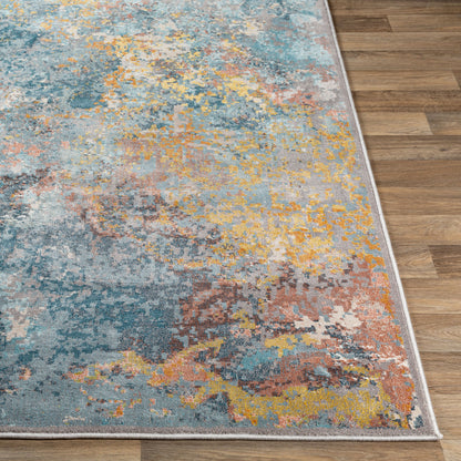 Alfombra tejida a máquina estilo mediterráneo MIE-1005 de 2,7 x 3,6 m