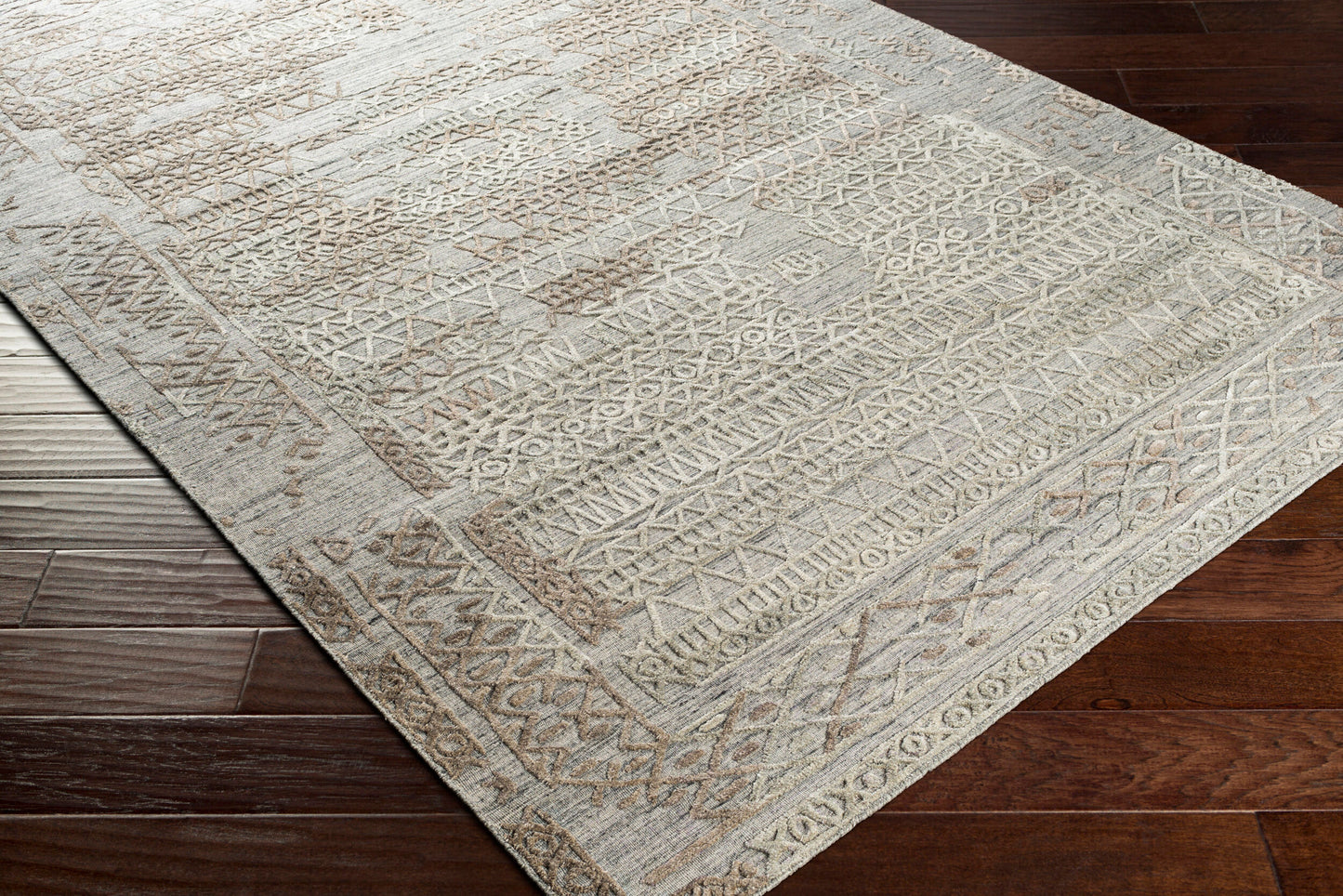 Makalu MKL-2300 Alfombra decorativa hecha a mano de 2' x 3'