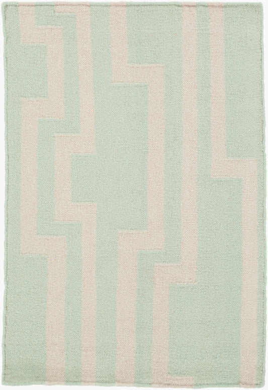 Alfombra de lana hecha a mano Market Place MKP-1010 de 1,52 m x 2,44 m