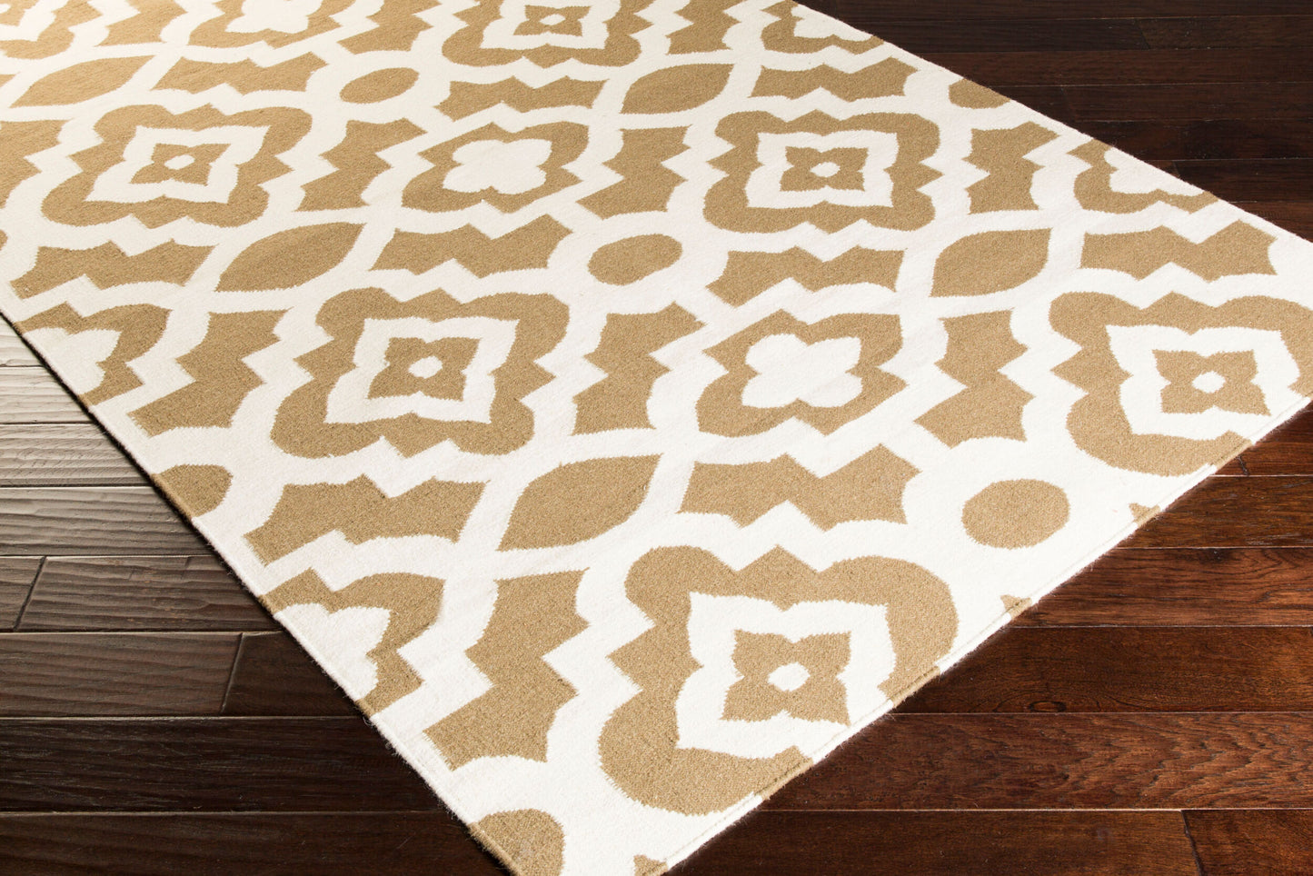 Alfombra decorativa de lana hecha a mano Market Place MKP-1018 de 2' x 3'