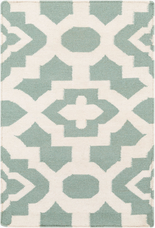 Alfombra decorativa de lana hecha a mano Market Place MKP-1019 de 2' x 3'