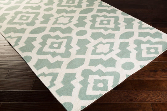 Alfombra decorativa de lana hecha a mano Market Place MKP-1019 de 2' x 3'