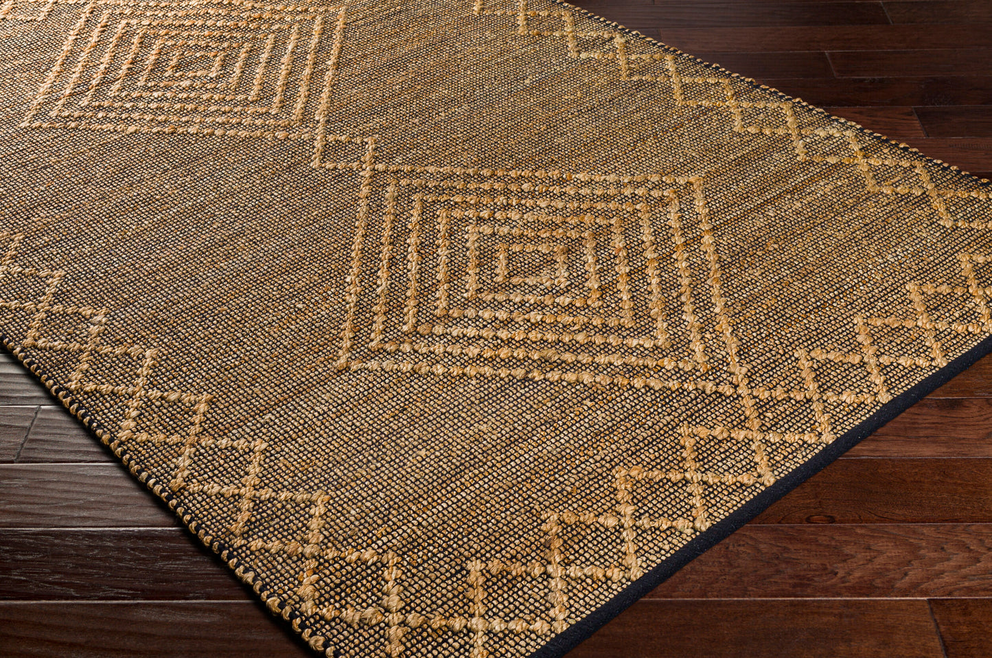 Alfombra de yute hecha a mano Mallorca MLC-2300 de 1,52 m x 2,13 m