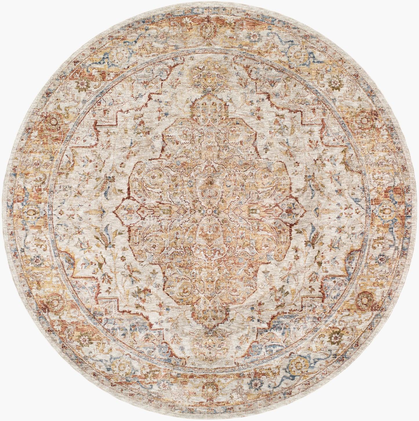 Mona Lisa MNI-2308 5ft Round Machine Woven Area Rug