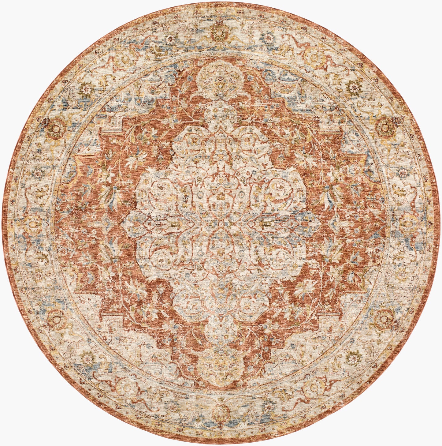 Mona Lisa MNI-2309 8ft Round Machine Woven Area Rug