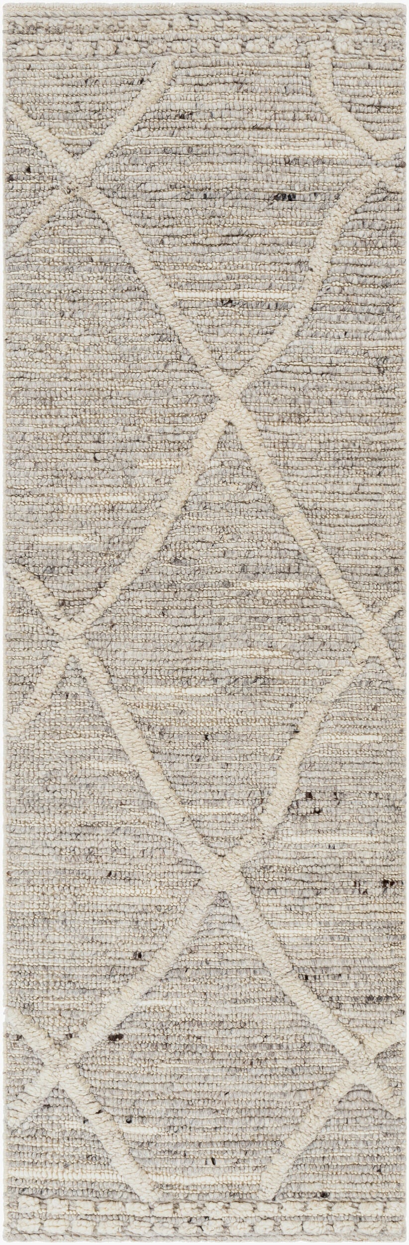 Manisa MNS-2302 8ft Runner Handmade Wool Runner Rug