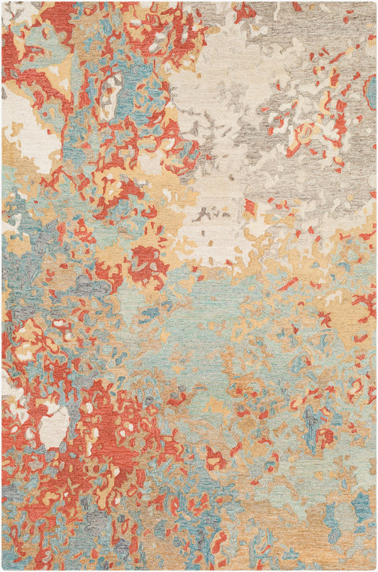 Alfombra decorativa de lana hecha a mano Modern Nouveau MNV-1000 de 2' x 3'