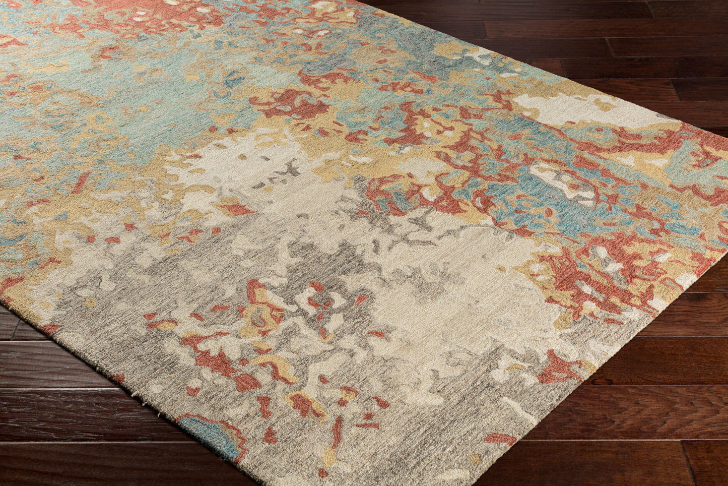 Alfombra decorativa de lana hecha a mano Modern Nouveau MNV-1000 de 2' x 3'