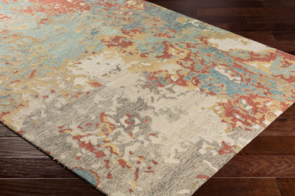 Alfombra decorativa de lana hecha a mano Modern Nouveau MNV-1000 de 2' x 3'