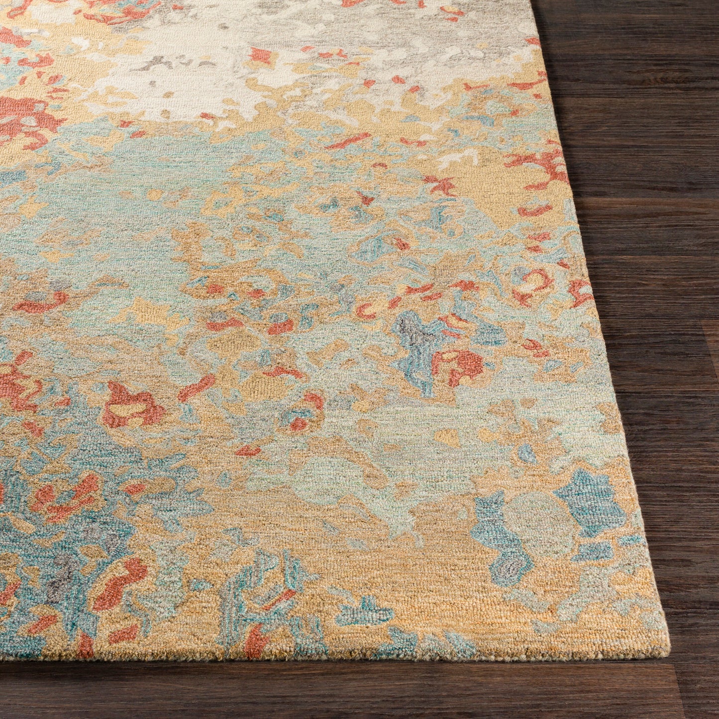 Alfombra decorativa de lana hecha a mano Modern Nouveau MNV-1000 de 2' x 3'