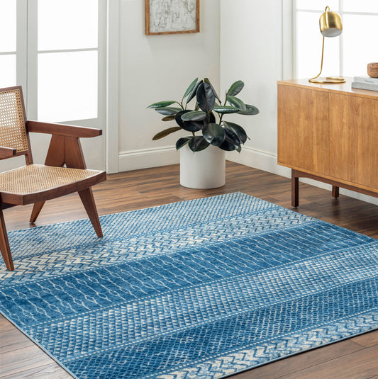 Monaco MOC-2305 6ft Square Machine Woven Area Rug
