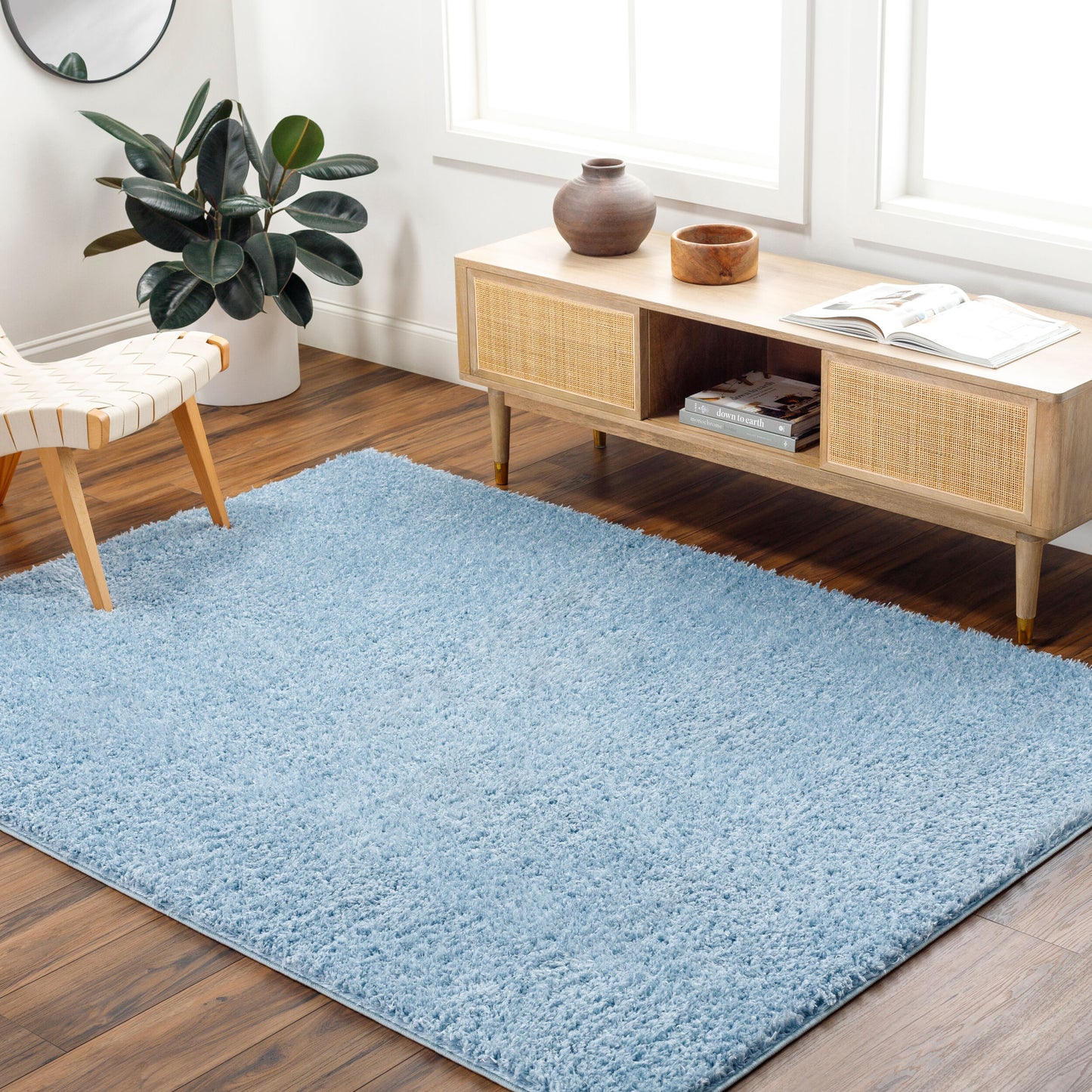 Moda Shag MOG-2300 6' x 9' Machine Woven Area Rug