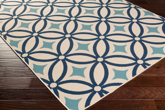 Marina MRN-3001 3' x 5' Machine Woven Indoor/Outdoor Accent Rug