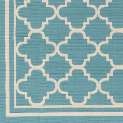 Marina MRN-3028 7ft Runner Machine Woven Indoor/Outdoor Runner Rug