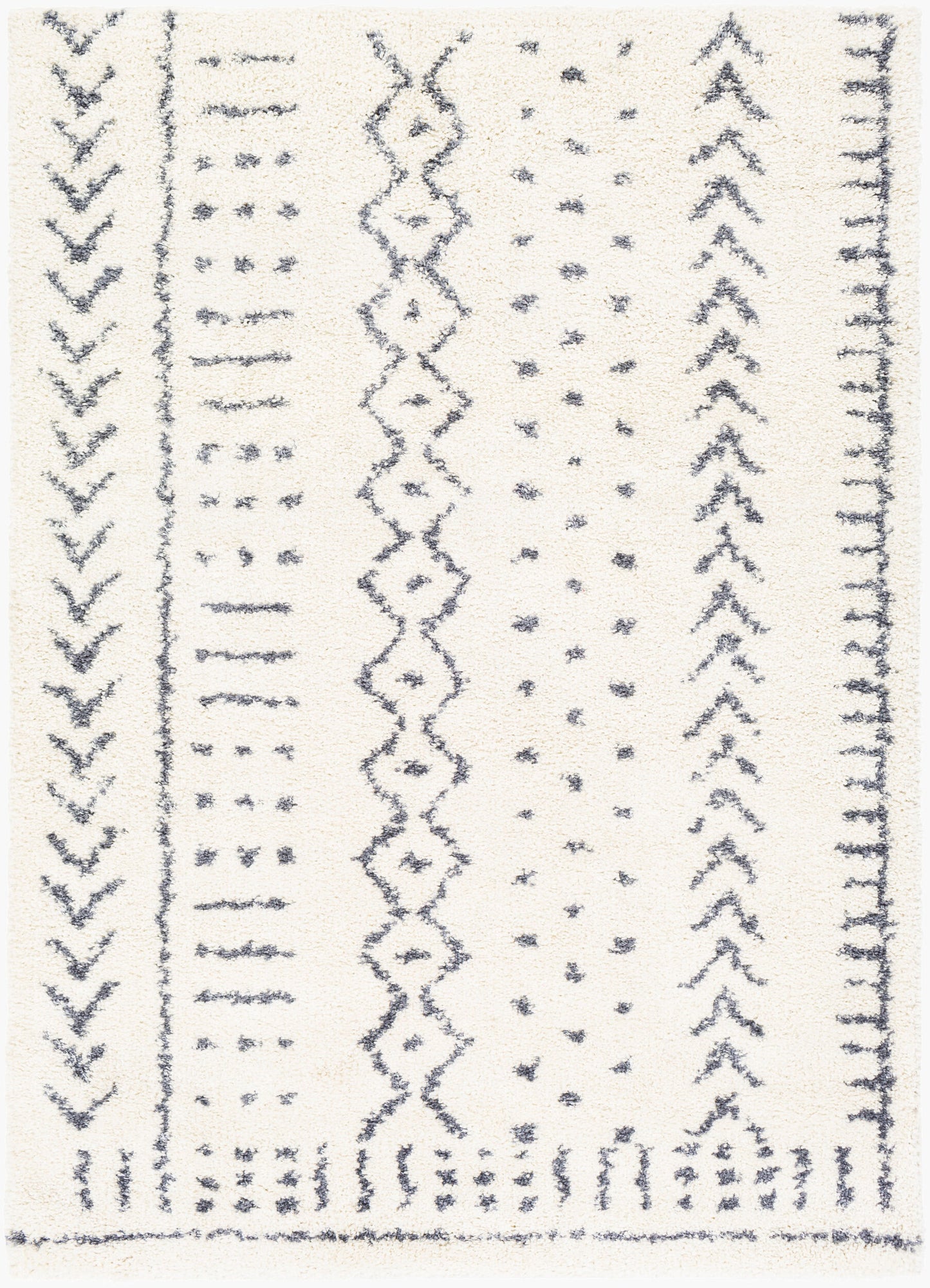 Alfombra tejida a máquina Maroc Shag MRS-2302 de 1,83 m x 2,74 m