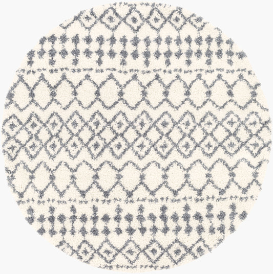 Maroc Shag MRS-2310 5ft Round Machine Woven Area Rug