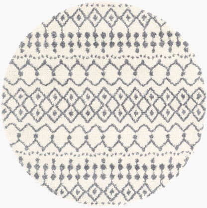 Maroc Shag MRS-2310 6ft Round Machine Woven Area Rug
