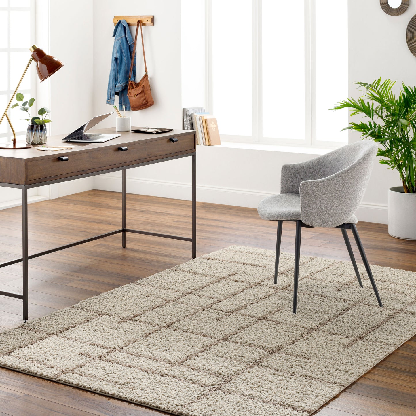 Alfombra tejida a máquina Maryland Shag MSG-2306 de 1,52 m x 2,13 m