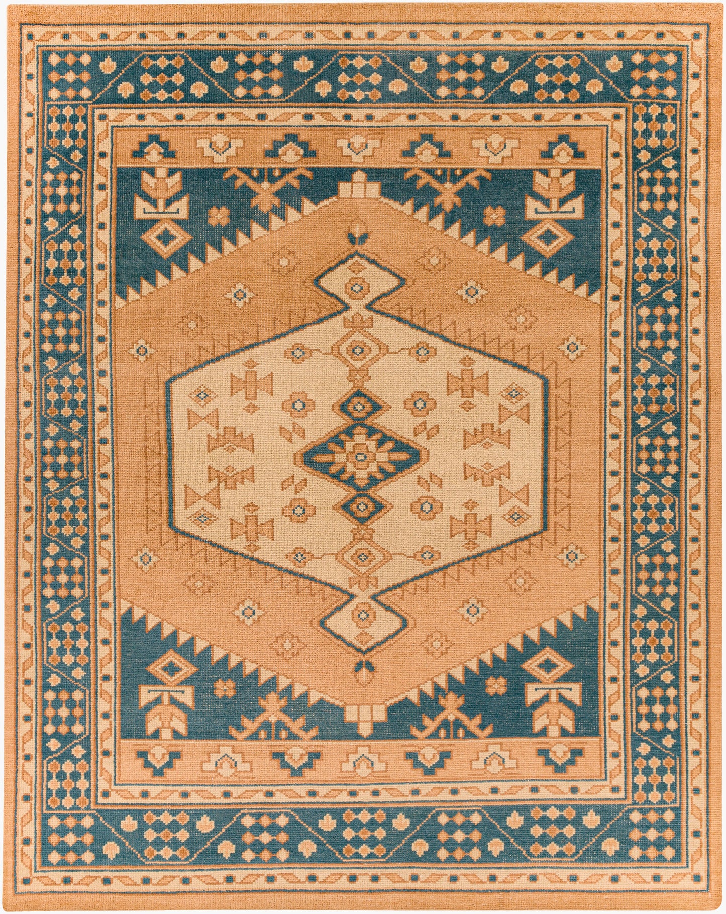 Alfombra de lana hecha a mano Milas MSL-2300 de 8' x 10'