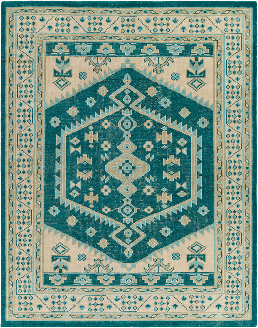 Alfombra de lana hecha a mano Milas MSL-2301 de 8' x 10'