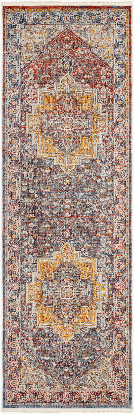 Misterio MST-2303 7ft Runner Machine Woven Runner Rug