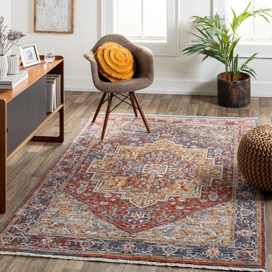 Misterio MST-2303 7ft Runner Machine Woven Runner Rug