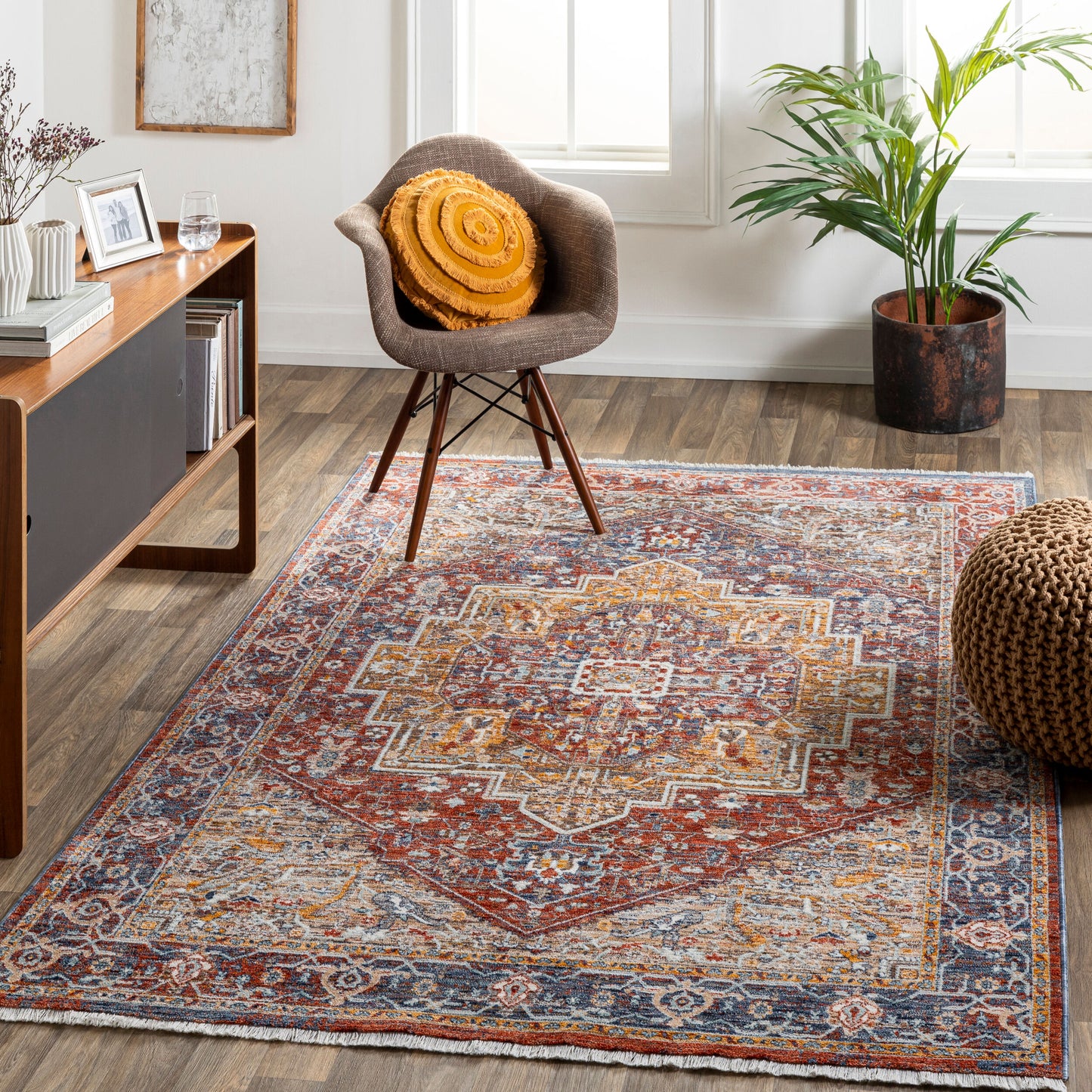 Misterio MST-2303 3'3" x 4'11" Machine Woven Accent Rug