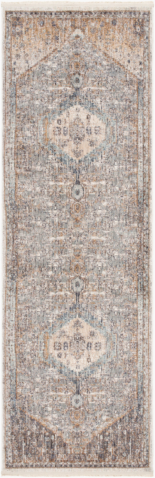 Misterio MST-2313 10ft Runner Machine Woven Runner Rug