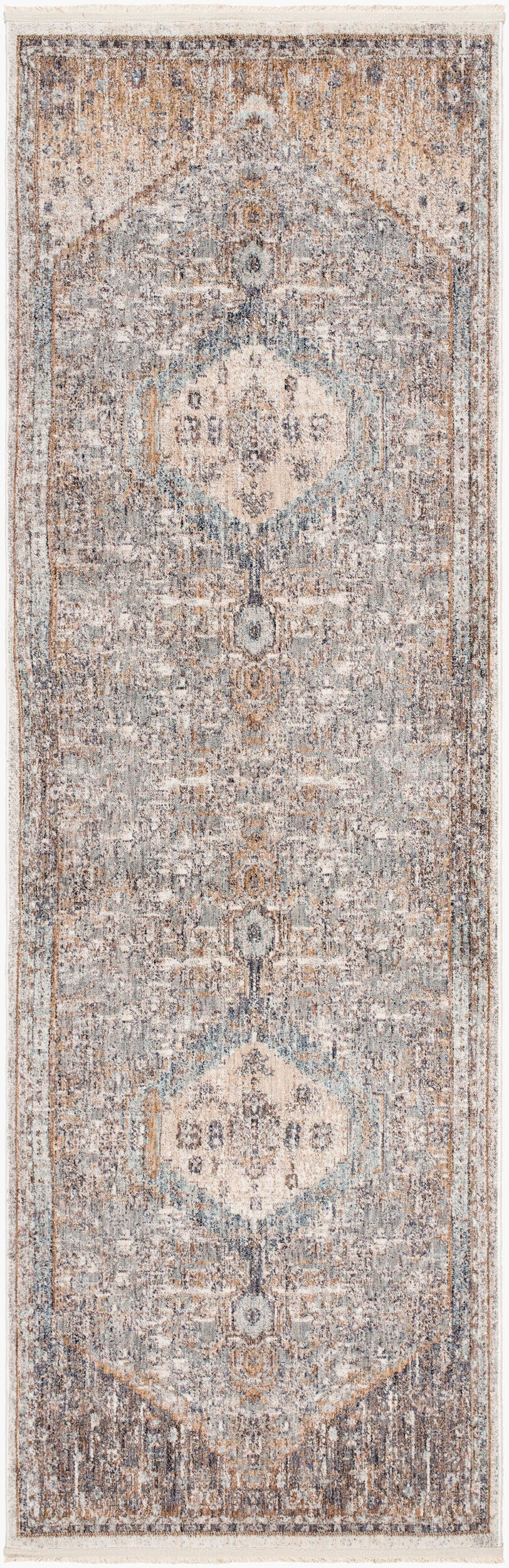 Misterio MST-2313 Alfombra de corredor tejida a máquina de 7 pies