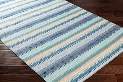 Alfombra para interior y exterior hecha a mano, de 8' x 10', Maritime MTM-1006