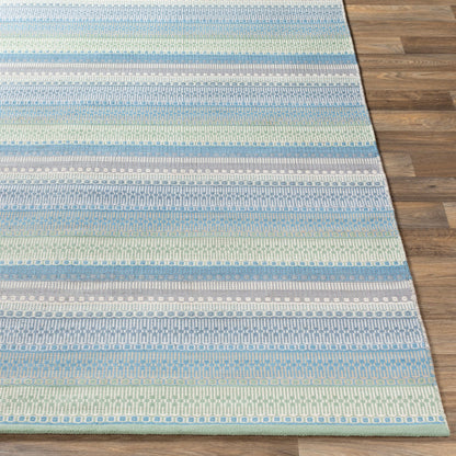 Alfombra decorativa para interiores y exteriores hecha a mano Maritime MTM-1009 de 2' x 3'