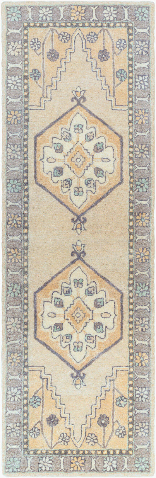 Malatya MTY-2300 8ft Runner Handmade Runner Rug