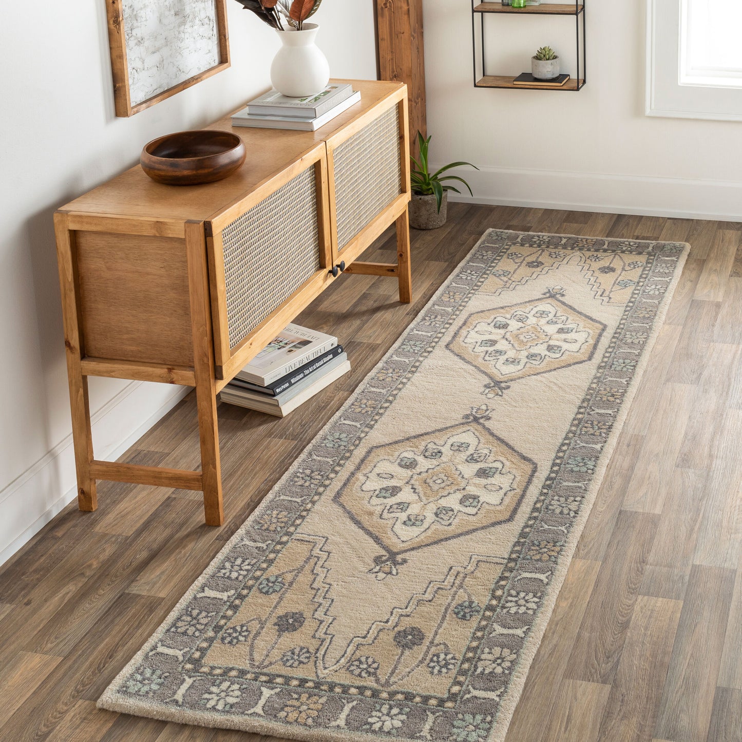 Malatya MTY-2300 8ft Runner Handmade Runner Rug