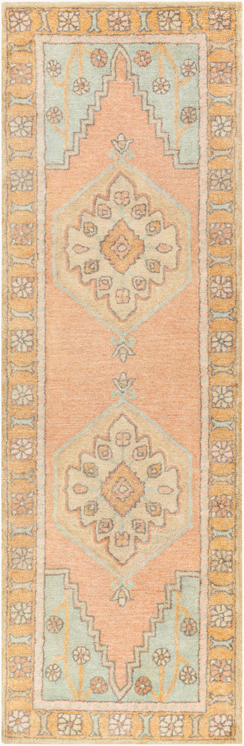 Malatya MTY-2302 8ft Runner Handmade Runner Rug