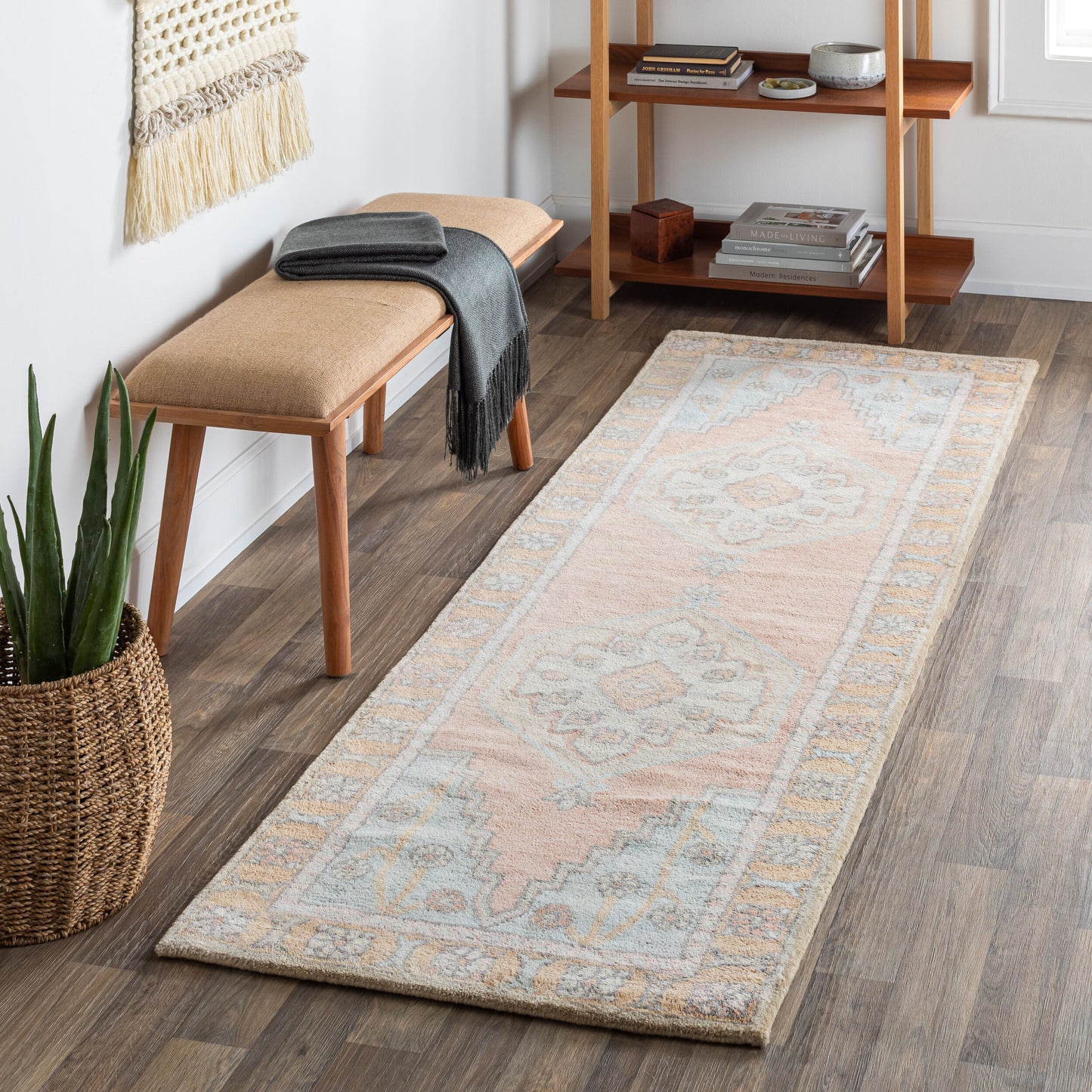 Malatya MTY-2302 8ft Runner Handmade Runner Rug
