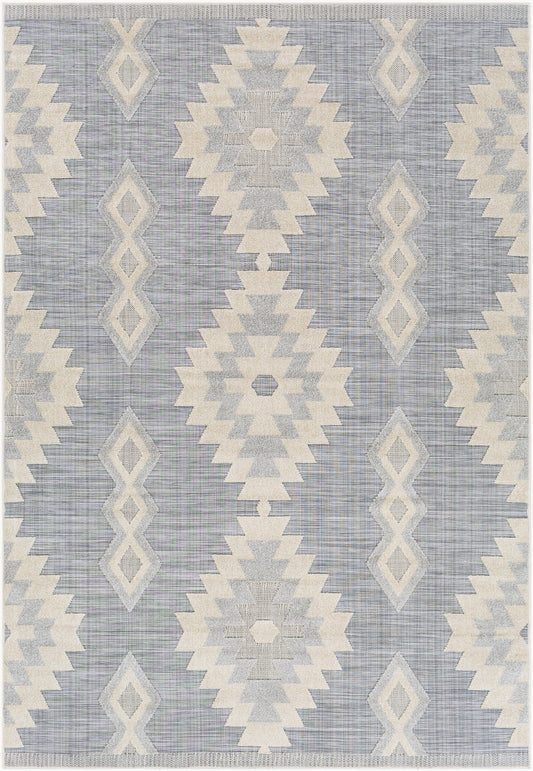 Alfombra Murcia MUC-2301 de 2,44 m x 3,05 m, tejida a máquina, para interior y exterior