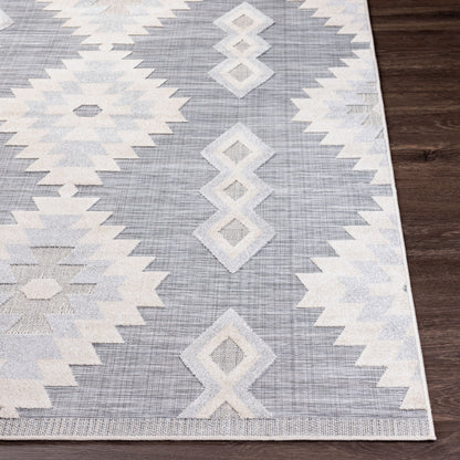Alfombra Murcia MUC-2301 de 2,44 m x 3,05 m, tejida a máquina, para interior y exterior