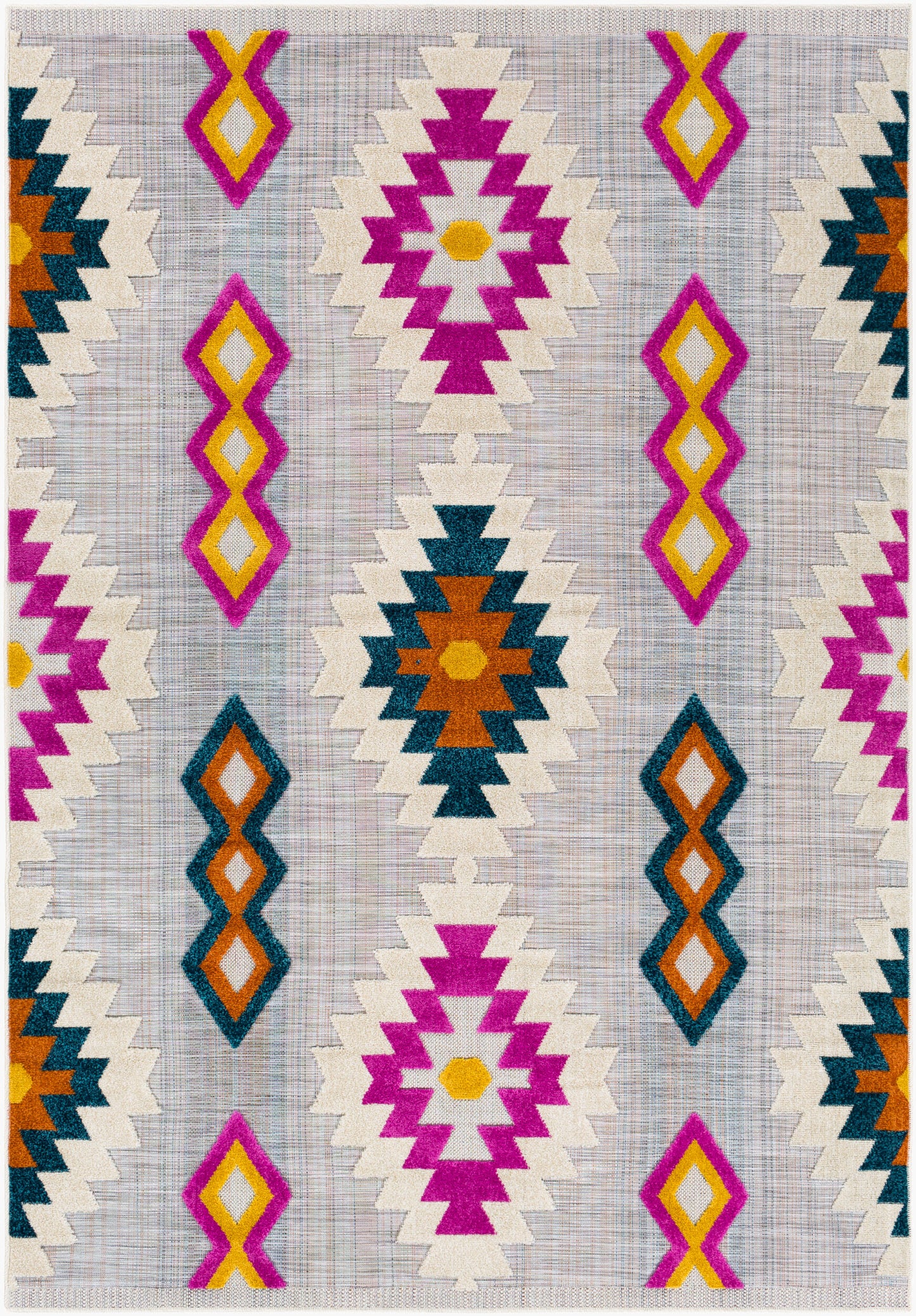 Murcia MUC-2302 6' x 9' Machine Woven Indoor/Outdoor Area Rug