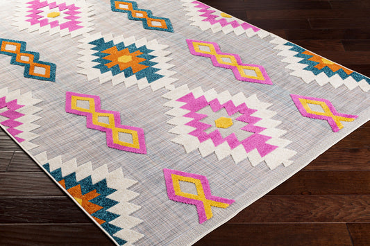 Murcia MUC-2302 6' x 9' Machine Woven Indoor/Outdoor Area Rug