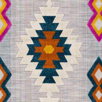 Murcia MUC-2302 6' x 9' Machine Woven Indoor/Outdoor Area Rug