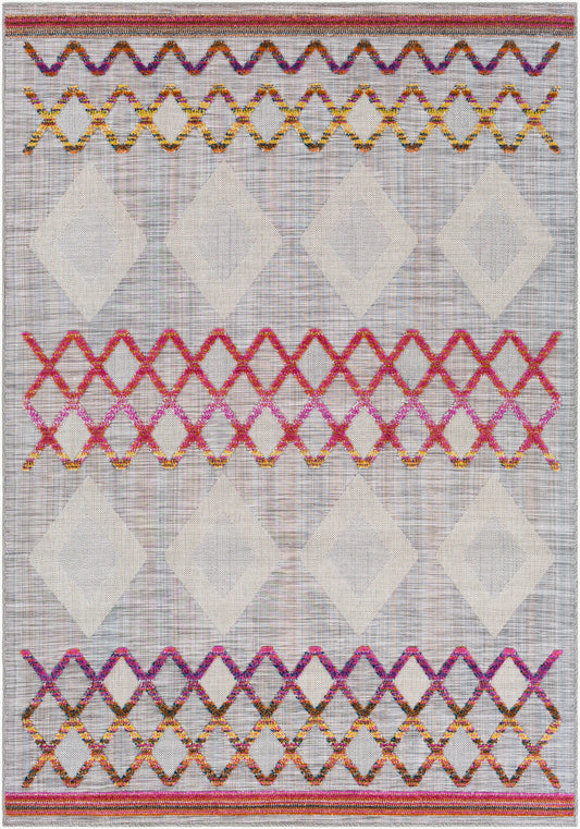 Murcia MUC-2306 5' x 7' Machine Woven Indoor/Outdoor Area Rug