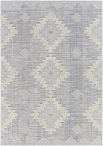 Alfombra Murcia MUC-2311 de 1,52 m x 2,13 m, tejida a máquina, para interior y exterior