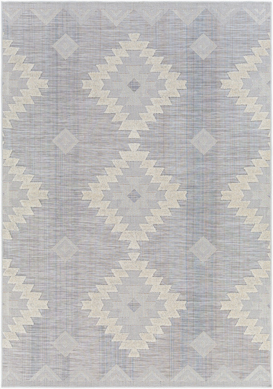 Alfombra Murcia MUC-2311 de 1,52 m x 2,13 m, tejida a máquina, para interior y exterior