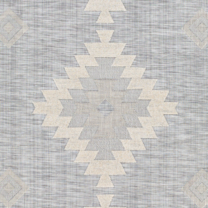Alfombra Murcia MUC-2311 de 1,83 m x 2,74 m para interior y exterior, tejida a máquina
