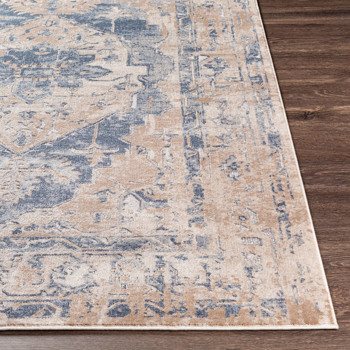 Alfombra decorativa tejida a máquina Marvel MVL-2302 de 2' x 3'