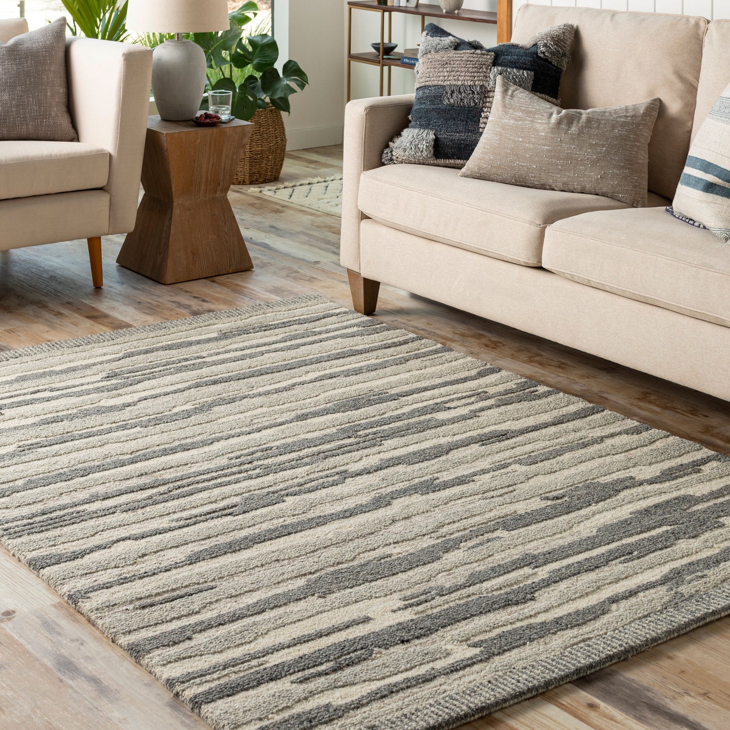 Madelyn MYN-2300 Alfombra de lana hecha a mano de 9' x 12'