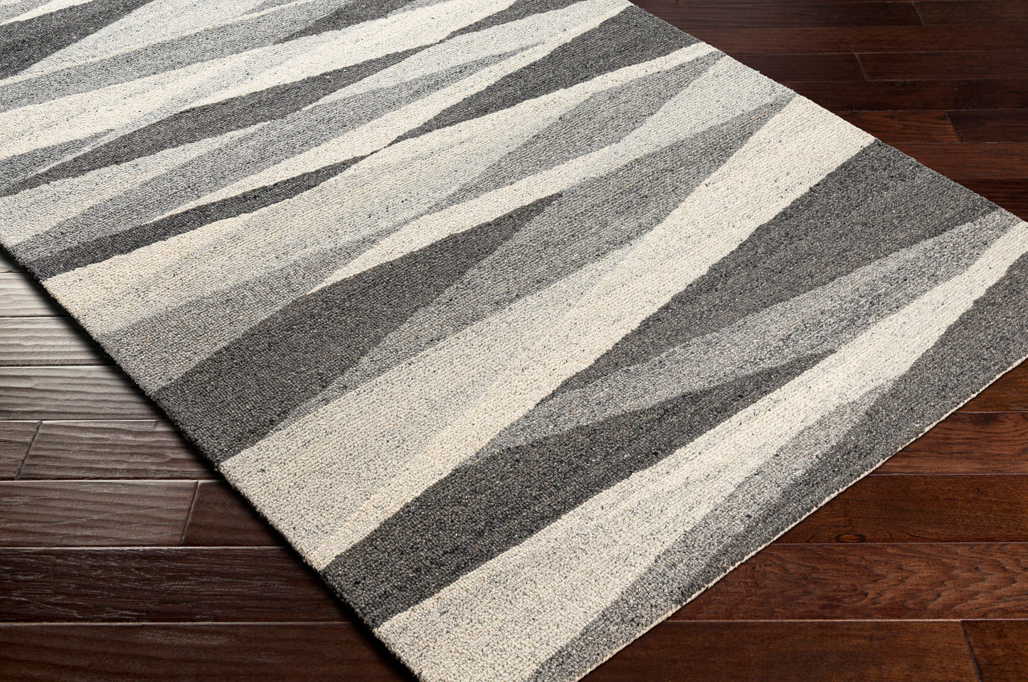 Alfombra decorativa de lana hecha a mano Madelyn MYN-2303 de 2' x 3'