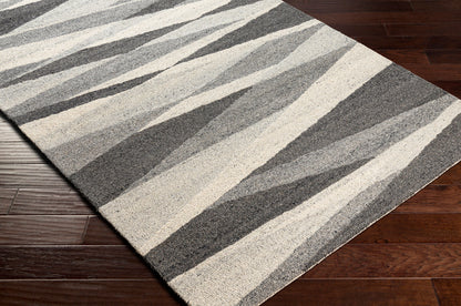 Alfombra decorativa de lana hecha a mano Madelyn MYN-2303 de 2' x 3'