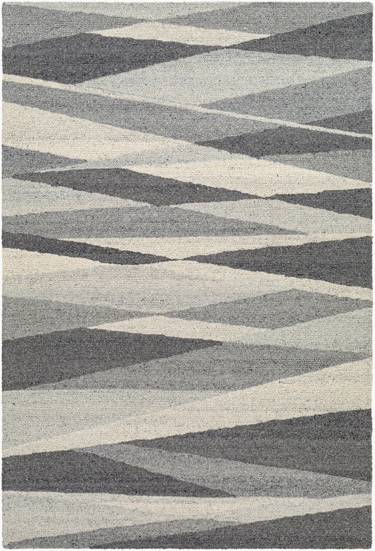 Alfombra decorativa de lana hecha a mano Madelyn MYN-2303 de 2' x 3'